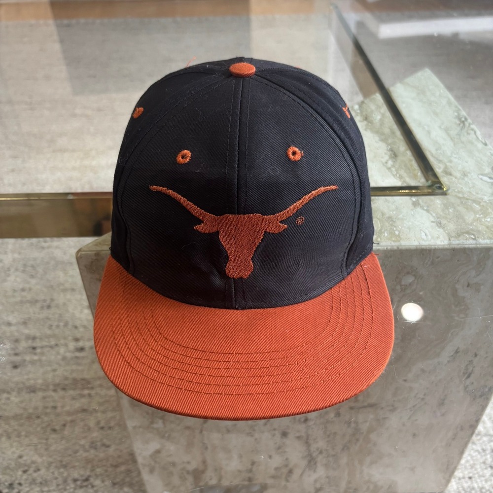 Logo 7 Texas Longhorns Hat Boys OSFM Black Orange Good Snapback Cap